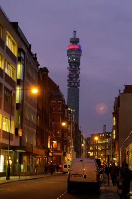 London at night