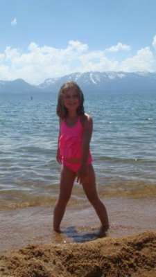 even ice cold water is fun if it is on a beach!