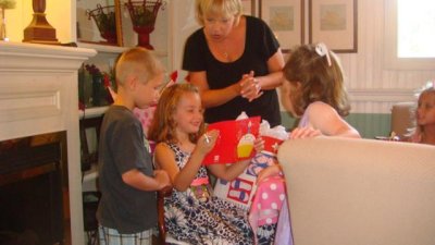 opening gifts