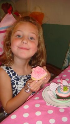the girl likes her sweets!