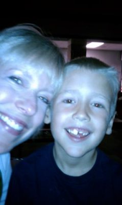 me and my boy- first time eating lunch with him at school