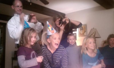 watching uncle steve's reaction to his surprise birthday cake