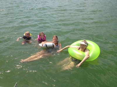 mom's in the water- take a picture!