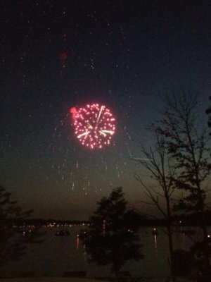 our view of fireworks