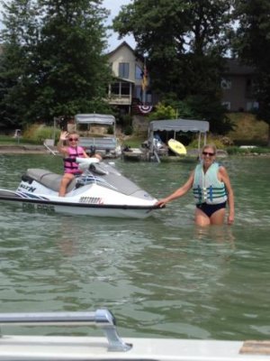 waverunning with aunt becky