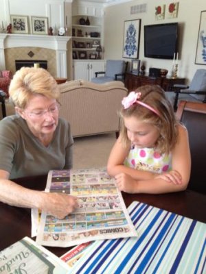 nana introducing e to the comics- e was all ears