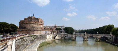 Tiber river, with Castel Sant'Angelo 6445