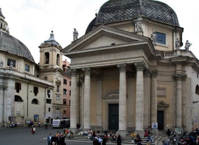 Santa Maria dei Miracoli at the Piazza del Popolo  6471