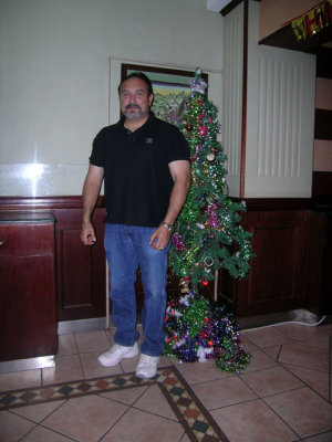 Gary and Christmas tree