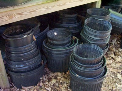 plastic pots