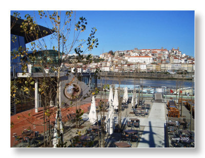 looking out to Oporto