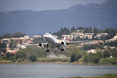 The AEGEAN AIRBUS 320-232 (cn3753) reg.SX-DVU Take off