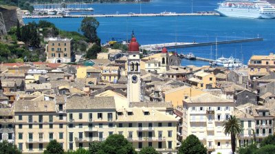 The Old town of Corfu (view from Old Venetian Fortress)