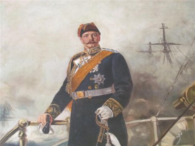 Painting of  Kaiser Wilhelm II ( residency Empress Sissi )