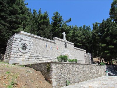 The island Vido - Serbian WWI soldiers mausoleum