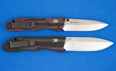 Benchmade 730 production + 730 R&D back