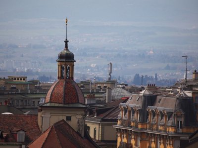Lausanne skyline