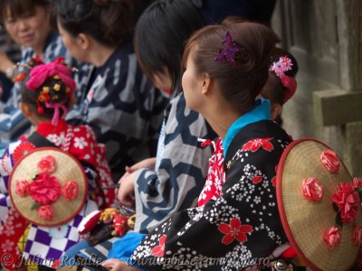 Lion-dogs in Japan. (Ishioka matsuri)