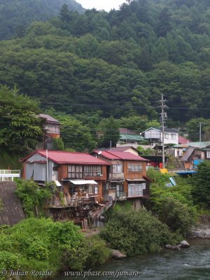 Kiso Fukushima town, Nagano. 長野県、木曽福島