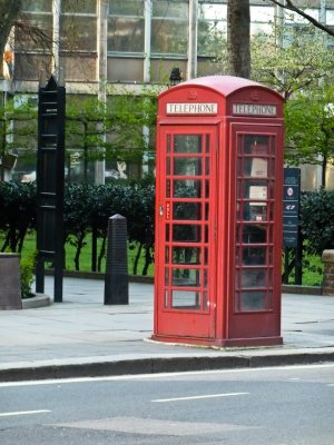 Typical Red Phone Booth