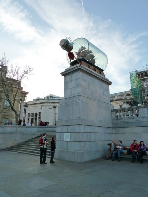 Ship in a Bottle -Trafalgar square