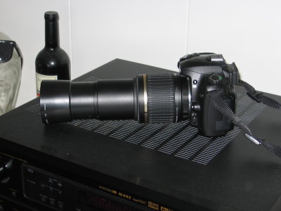 Nikon D50 Tamron 55-200 f/4-5.6 Di II LD + Olympus C-210 teleconverter  570mm