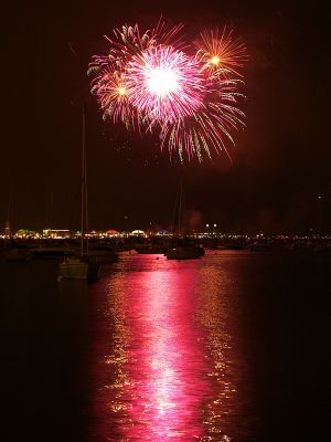 Fireworks and Navy Pier