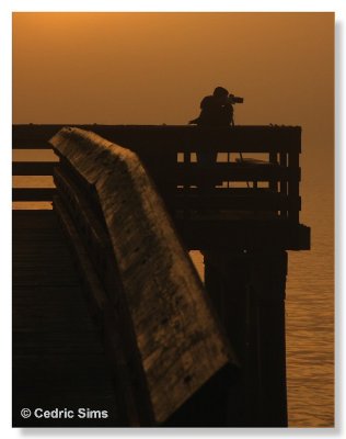 Pbase Photographer Don Taylor shooting from the pier