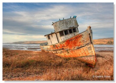Point Reyes Boat (Inverness, Ca.)  HDR