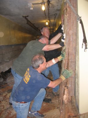 Preservation: Interior wall demolition