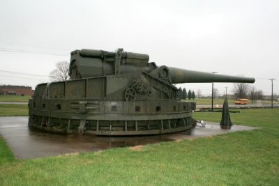 16-inch Mark II on U.S. Army carriage at Aberdeen Proving Ground.