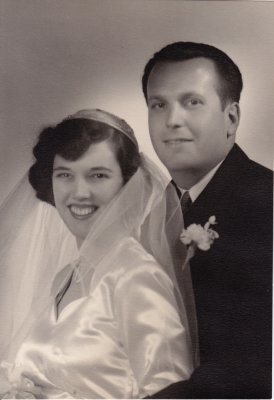 Doris & Robert Martini wedding portrait 1949