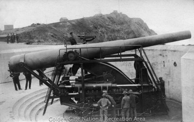 12-in gun Btry Mendell, Fort Barry 1908 (GOGA)