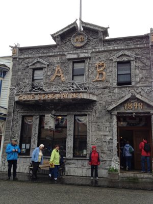 Skagway, Arctic Brotherhood building (Betsy iPhone)