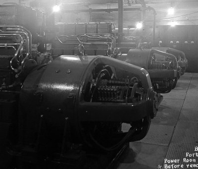 Battery Davis power room, generators