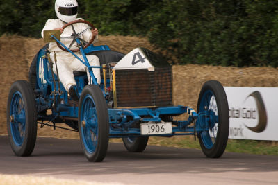 100 years of technology - suit and car in perfect harmony!
