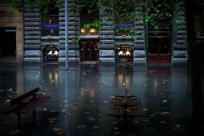 Martin Place in the Rain