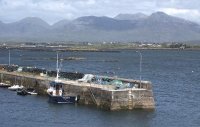 Twelve Pins from Roundstone Harbour
