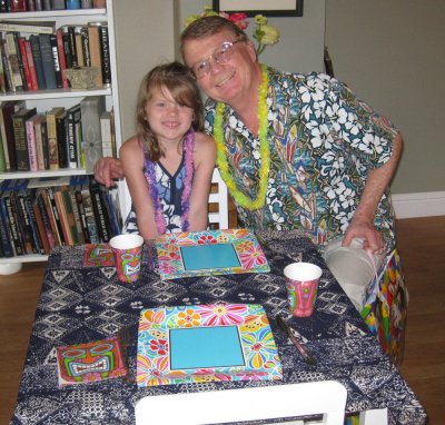 Gaylen's birthday party--Hawaiian theme