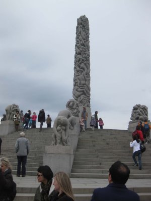Vigeland's central monolith.