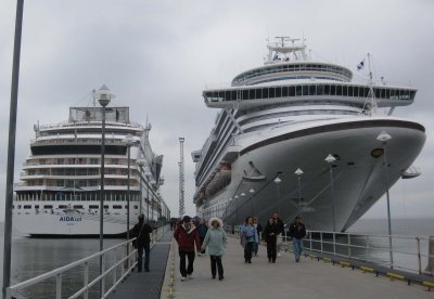 May 17, Aida and Emerald Princess docked in Tallinn, Estonia.
