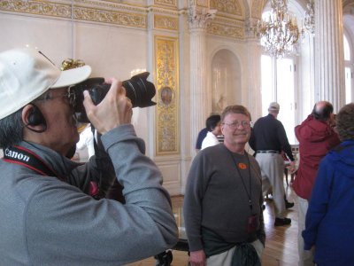 Gary & Gaylen admiring a hall in the Hermitage