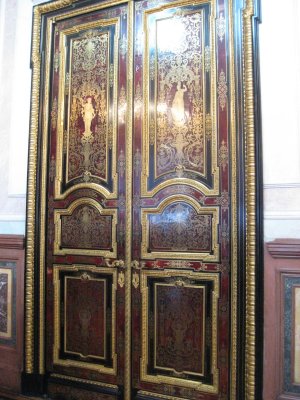 Just one of the many ornate doors