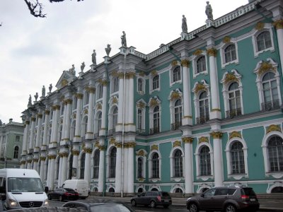 Outside of the Hermitage Museum