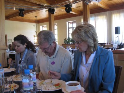Patricia (Princess tour assistant), Ed, Patti at lunch