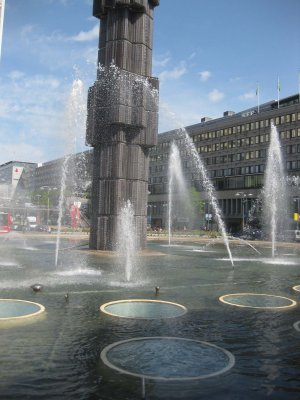 Downtown fountain