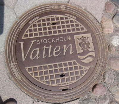 Stockholm man hole cover