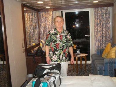 Gaylen when we first got to our stateroom