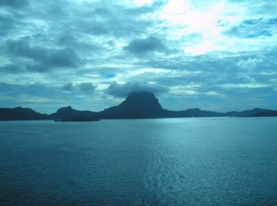 Approaching Bora Bora