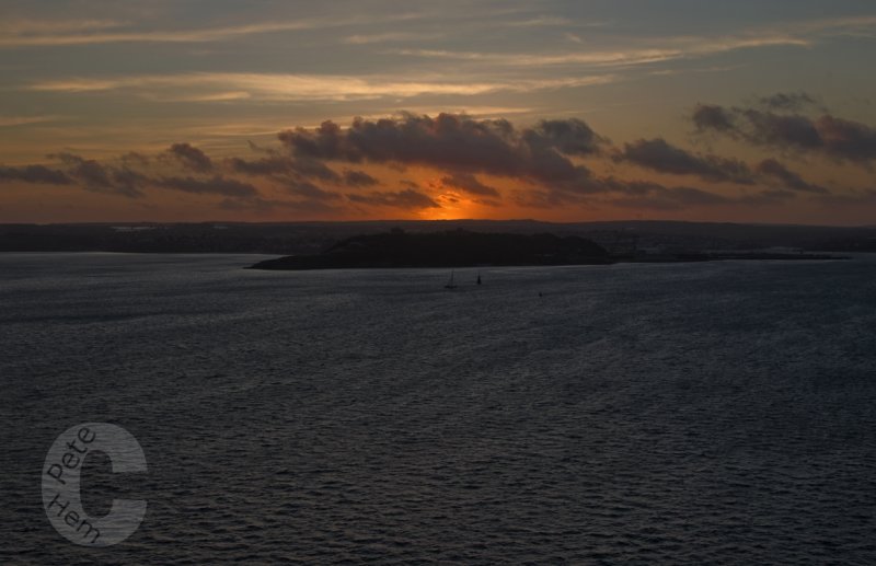 Sunset over Carrick Roads - Cornwall